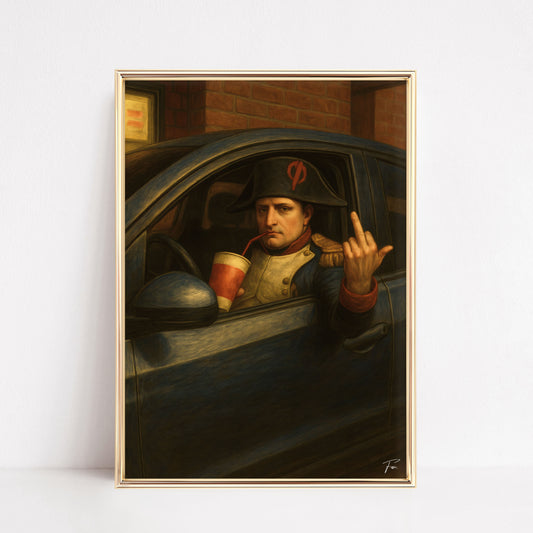 Napoleon in a drive-thru